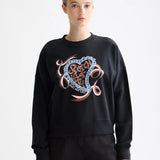 Sweatshirt Azul Marinho com Print | Scotch & Soda