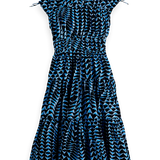 Vestido midi Scotch & Soda com estampado geométrico