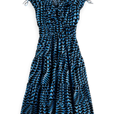Vestido midi Scotch & Soda com estampado geométrico
