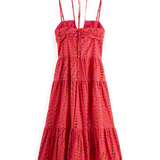 Vestido midi Scotch & Soda com estampado colorido
