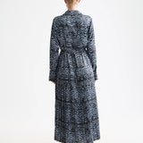 Vestido Midi Camiseiro em Animal Print Azul | Scotch & Soda