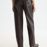 Calças Straight Ecopele Vegan | Scotch & Soda