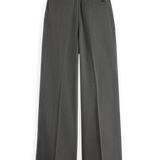 Calças Wide‑Leg Cintura Alta Cinzento | Scotch & Soda