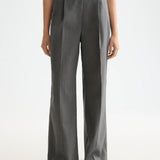 Calças Wide‑Leg Cintura Alta Cinzento | Scotch & Soda