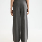 Calças Wide‑Leg Cintura Alta Cinzento | Scotch & Soda