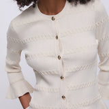 Casaco de Malha Fria Bege | Liu jo