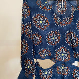 Vestido comprido SCOTCH & SODA padrão em azul