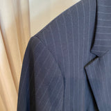 Blazer OTTOD'AME Azul Marinho com Riscas Brancas