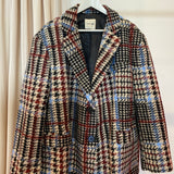 Casaco Oversize com Padrão Multicolor