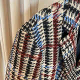 Casaco Oversize com Padrão Multicolor