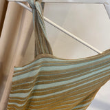 Vestido Longo NENETTE Azul e Dourado