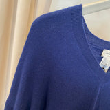 Camisola OTTOD'AME em Lã Merino Azul Marinho