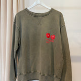 Sweatshirt Oversized com Cerejas Verde