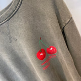 Sweatshirt Oversized com Cerejas Verde
