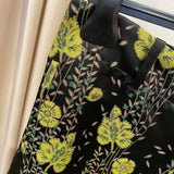 Calças SCOTCH&SODA de Cetim com Bordados em Verde