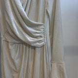 Vestido midi de manga comprida