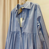 Vestido curto de manga comprida