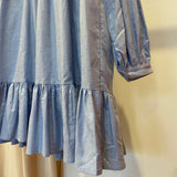 Vestido curto de manga comprida