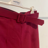 Calça pantalona com cinto