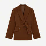 Blazer Allison Canyon em Lã Fresca com Cinto | SEMICOUTURE