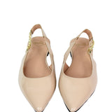 Sandálias LOVE MOSCHINHO slingback bege