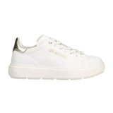 Ténis LOVE MOSCHINO em branco e dourado