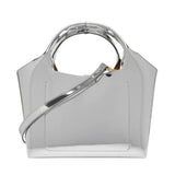 Mala de Mão Prata Metálico | Love Moschino