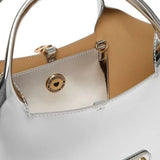 Mala de Mão Prata Metálico | Love Moschino