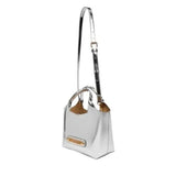 Mala de Mão Prata Metálico | Love Moschino