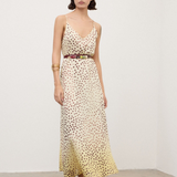 Vestido Midi de Alças Fluido com Padrão  | OTTOD’AME