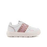 Ténis LOVE MOSCHINO com faixa rosa brilhante