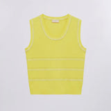 Top de Malha Amarelo com Pesponto | LIU JO