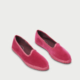 Alpargatas Pia Slipper de terciopelo rosa