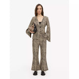 Blazer By Malene Birger com estampado em pele de cobra