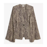 Blazer By Malene Birger com estampado em pele de cobra