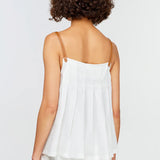 Top Semicouture em linho branco