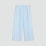 Calça palazzo Semicouture em linho azul