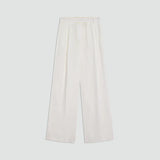 Calça palazzo em linho Semicouture branca