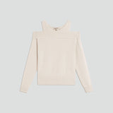 Camisola de malha bege SEMICOUTURE com decote barco