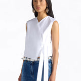 Top em Popelina com Laço Lateral | Liviana Conti