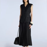 Colete Rian em Linho Preto | Liviana Conti