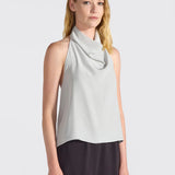 Top Cara em Seda com Decote Drapeado | Liviana Conti