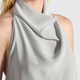 Top Cara em Seda com Decote Drapeado | Liviana Conti