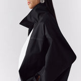 Jaqueta Maxim Oversized em Preto | Liviana Conti