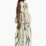 Saia Amber em Linho com Print | Liviana Conti