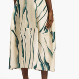 Saia Amber em Linho com Print | Liviana Conti