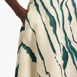 Saia Amber em Linho com Print | Liviana Conti