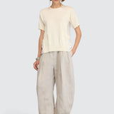 Maglia Adriana em Bege | SEMICOUTURE