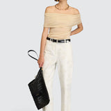 Top Hebe em Bege | Semicouture