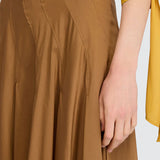 Saia Sabella em Camel | Semicouture